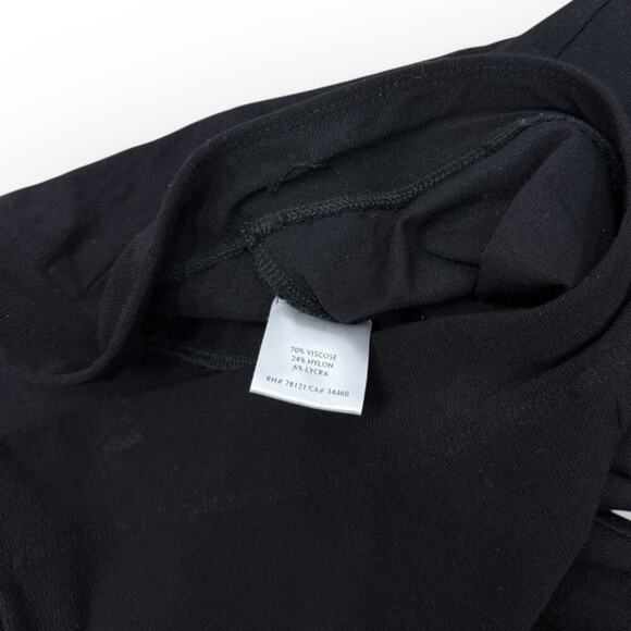 Eileen Fisher Low Rise Textured Crepe Pants Slim Fit Black size Small - Picture 3 of 6